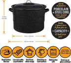 Supa Ant Canning Supplies - Water Bath Canning Pot with Rack & Lid - Starter Kits Set for Beginners - Stainless Steel Water Bath Canner Kit & Rack - Rack, XL Ladle, Measuring Cups, Kitchen Funnel