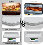 24 Inch Baking Sheet Pans with Rack Set, Natural Aluminum Cookie Sheet, Extra Large Commercial Quality Baking Sheet Pan Set, Warp Resistant Nonstick Thick Cookie Tray Pans for Baking, Roasting