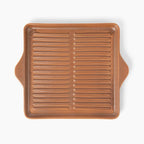 Larder & Vine Indoor/Outdoor Ceramic Stoneware Grill Pan Handmade in Italy