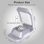Egg Slicer for Hard Boiled Eggs Egg Cutter Strawberry Slicer Heavy Duty Aluminium Tomato Slicer Stainless Steel Wire Multipurpose Egg Slicer Dicer for Soft Fruit Mushroom Home Use