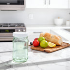 JARMING COLLECTIONS 16oz Glass Mason Jars with BPA-Free Plastic Lids – Regular Mouth Pint Mason Drinking and Storage Jars for Kitchen, Pantry, Canning, and Food Storage