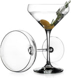 Glaver's Martini Glasses Set of 4 Cocktail Glasses, 10.5 Ounce Stemmed Margarita Glasses, for Bar, Martinis, Cosmopolitan, Gimlet, Elegant Packaging