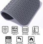Dish Mat Silicone Dish Drying Mats Works For Drying Stemware Cocktail Glasses Silverware Pots Pans Knives and Dish Rack for Kitchen Counter Sink Bar Pads Easy to Clean (11.5" x 9.1")