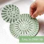 Gotega Bathroom Sink Drain Strainers, Hair Catcher Shower Drain Covers Protector, Flexible TPR Material, Multiple Colors for Bathroom Tub Shower and Sink Hair Trap Garbage Disposal Parts, 5 Pack