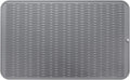 Silicone Dish Drying Mat for Multiple Usage,Easy clean,Eco-friendly,Heat-resistant Silicone Mat for Kitchen Counter or Sink,Refrigerator or Drawer Liner Grey 3XL 28 inches x 18 inches
