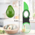 Egg Slicers Avocado 3-in-1 Avocado Slicer Tool - Stainless Steel Peeler, avocados Pit Remover & Fruit Scooper - Safe Ergonomic Avocado Saver with Non-Slip Grip