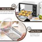 Cookie Sheets for Baking, Stainless Steel Baking Sheet Cookie Sheet, 10/12 Inch Toaster Oven Pans Set of 2, Dishwasher Safe & Mirror Finish & Rust Resistant