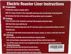 Electric Roaster Liners 34x18 Inch, 20 Pack Disposable Roaster Liners Fits 16-22 Qt Roasters, Heat-Resistant Roasting Oven Cooking Bags for Easy Cleanup