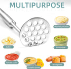 Small Potato Masher - Stainless Steel Mini Avocado Masher, Heavy Duty Tiny Masher for Avocado, Potatoes, Beans, Meat, Vegetables, Dishwasher Safe