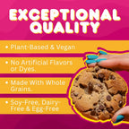 Whoa Dough Ready to Bake Cookie Dough Chocolate Chip – Certified Non-GMO, Kosher, Gluten Free – Plant-Based Snack Dough Made with Real Ingredients – 12 Pack