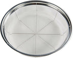 Fine Mesh Strainer for Kitchen, Stainless Steel Colander Bowl for Pasta, Rice, Fruit, Metal Net Baskets with Resting Base - Strain, Drain, Rinse （Diameter 12.2 inch）