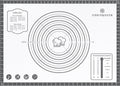 Silicone Mat, 28 x 20inch Extra Large Non-stick Pastry Baking Mat with Measurement, Resuable Thick Cookie Sheet Counter Mat, Dough Rolling Mat, Oven Liner, Fondant/Pie Crust Mat