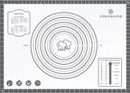 Silicone Mat, 28 x 20inch Extra Large Non-stick Pastry Baking Mat with Measurement, Resuable Thick Cookie Sheet Counter Mat, Dough Rolling Mat, Oven Liner, Fondant/Pie Crust Mat