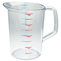 Rubbermaid Commercial Products Bouncer Clear Measuring Cup, 16-Cup/4-Quart, Clear, Strong Food Grade, Easy Read for Liquid/Dry Ingredients, for Home/Professional Kitchen