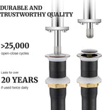 Pop up Sink Drain Stopper for Bathroom Vessel Vanity Sink Art Basin Oil Rubbed Bronze, Small Cap Without Overflow, Metal Pop-up Drain Strainer with Detachable Basket Stopper