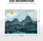 Mountain Peaks Nature Landscape Microfiber Dish Drying Mat for Kitchen Counter 18"x24" Modern Decorative Dishes Pad Dish Drainer Rack Mats Washable Absorbent Fast Dry
