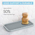 EG-SIPRO Silicone Sponge Holder-Large Thick Durable 10" Sink Organizer Tray-Kitchen & Bathroom