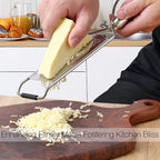 KULUNER Professional-Grade Lemon Zester with Fine Blades, Lightweight Cheese/Vegetable Grater, Solid Wood Handle Design - Rust-Resistant, Durable, Essential Kitchen Tool （A2）