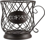 TreeLen Coffee K Cup Holder, K Pod Storage Organizer, Keurig Cup Holder for Countertops, Kcup Holders for 35 K cups – Matte Bronze