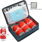 FlowFly Small Insulated Lunch box Portable Soft Bag Mini Cooler Thermal Meal Tote Kit with Handle for Work & School, Royal