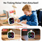 Yunbaoit Digital Visual Timer for Kids, Rechargeable 99-Minute Silent Countdown Timer with 19 Ringtones, 9 Optional DIY Color Star Display, Time Management Tool with Pause Function (Rainbow)