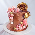 108 Pcs Balls Cake Topper DIY Cupcake Insert Foam Balloons for Cake Baking Wedding Anniversary Birthday Decoration(Assorted Pink, White, Gold,Multi Sizes)