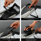 ZHANG XIAO QUAN SINCE 1628 Mandoline Slicer for Kitchen, Vegetable Chopper Stainless Steel Food Slicer Veggie Slicer Onion French Fry Cutter Potato Julienne, 5 Blades, Kitchen Utensils