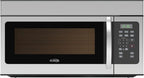 KoolMore KM-MOT-1SS Range Microwave Oven Lamp and 300CFM Recirculation Vent Hood, Auto Cook Menus, Reheat Function, 10 Power Levels, Timer, and Weight Defrost, 30 in/1.6 Cu. Ft, Silver