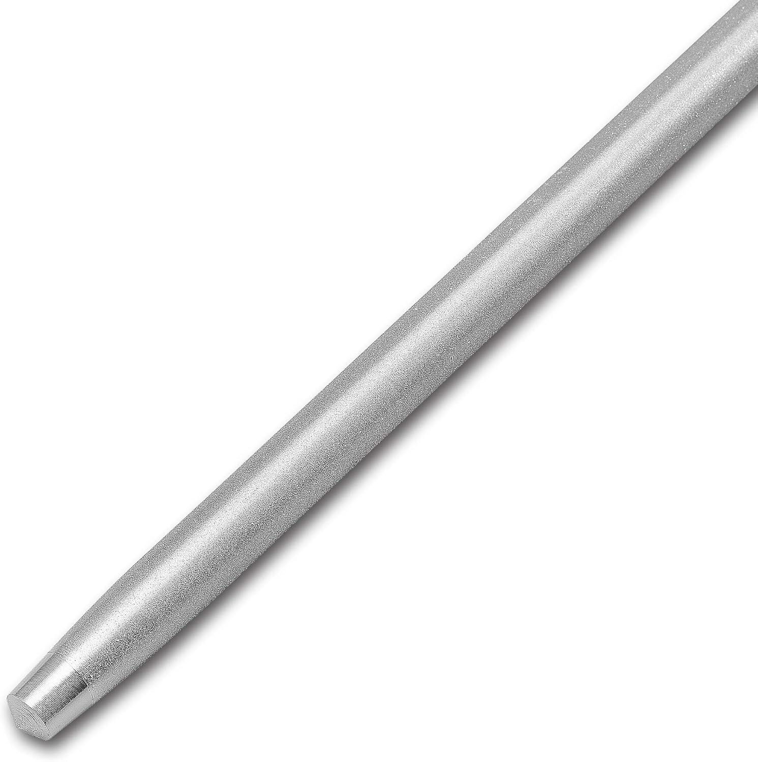 Premium Diamond Finished Black Carbon Steel Knife Sharpening Rod, 12 Inch