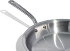 Made In Cookware - 12-Inch Stainless Steel Frying Pan - 5 Ply Stainless Clad - Professional Cookware - Crafted in Italy - Induction Compatible
