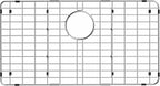 iPEGTOP Sink Rack for Bottom of Sink, Stainless Steel Sink Protector 28-3/8" x 14-3/16" Rear Drain Hole, Detachable Sink Grid Sink Grate with Hole Cover for Kitchen Sink Single Sink Bowl, Three-Piece