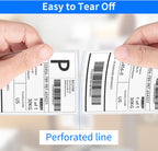 FungLam 4"x6" Direct Thermal Shipping Labels - Compatible with Zebra, Munbyn, Rollo Printers - 450 Labels Per Roll, 20 Rolls
