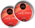 LAST CONFECTION 2-Piece Round Cake Pan Set - 8" x 2" Deep Aluminum Pans