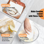 Round & Oval Banneton Bread Proofing Basket set, Sourdough Starter Kit With Bread Storage Bag, Dough Whisk, Scoring Lame, 2 Scrapers, Cleaning Brush, Sourdough Baking Supplies for baker