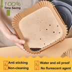 Air Fryer Disposable Paper Liner Square 7.9 Inches, Instant Pot Vortex Plus 4QT Air Fryer Liners, 120Pcs parchment paper liners for 3-6QT Air fryer, Baking Roasting Microwave