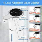 Automatic Liquid Soap Dispenser Bathroom Kitchen Dish Liquid Body Shampoo Shower Gel Hand Free Liquid, USB Rechargeable Dispenser Touchless Soap Dispenser 380ml Auto Liquid Dispenser Sylfu