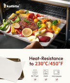 Katbite Parchment Paper, Heavy Duty 12x16 inches Baking Paper, 300 Sheets Oil-proof and Non-stick Parchment Paper Sheets Perfect for Air Fryer, Grilling,Cooking and Wrapping [Advanced Series]