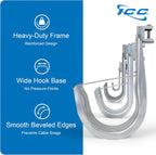 ICC Beam Clamp J Hook 3/4” Without Retainer Clip - Galvanized Steel Cable Management Hooks for Hanging Cable to Beams - Rust-Resistant, EIA and TIA Compliant - 3/4 Inch 25 Pack