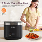COSORI Rice Cooker 10 Cup, 24h Keep Warm, Non-stick Ceramic Inner Pot, 18 Functions Fuzzy Logic Rice Maker with Stainless Steel Steamer Basket, Sauté, Slow Cooker, Black