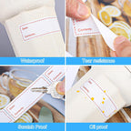 2000Pcs Removable Freezer Labels,1 x 3 Inch Food Labels for Food Containers Food Date Stickers Refrigerator Food Storage Labels Easy Clean No Residue