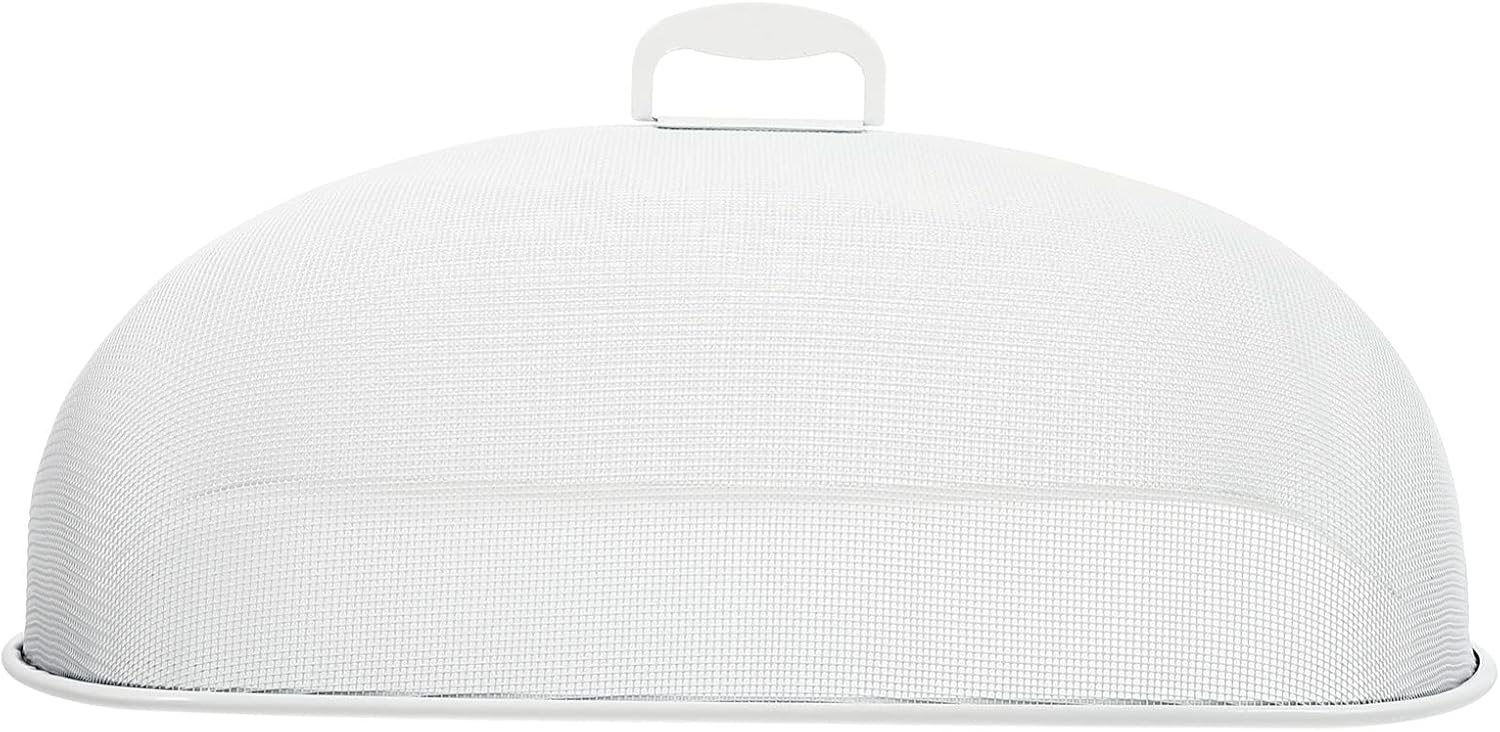 GANAZONO Metal Vegetable Cover 18.5X13.4X5.9 Inch Mesh Food Cover for Outdoor Picnics Garden Parties Camping Insect Protection Serving Dish