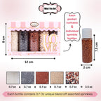 Sprinkles - Confect Sprinkles for Cakes & Cupcakes Decoration Assorted pack of 5 Starry Night Sprinkles Mix Black, White & Bronze Dragees Sparkling Sugar White & Bronze | Vegan, Gluten-Free, Nut-Free, Soy-Free, Dairy-Free, Palm Oil-Free- 5 Oz