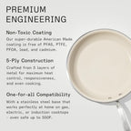 Made In Cookware - 12" Ceramic Non Stick Frying Pan (Stainless Handle) - 5-Ply Stainless Clad with Stay-Cool Handle - Professional Cookware