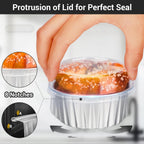 EUSOAR Disposable Foil Baking Cups, 30pcs 5oz Muffin Liners Cups with Lids, Aluminum Cupcake liners Ramekins Pans, Baking Cups, Aluminum Foil Creme Brulee Cupcake Holders Pan Containers