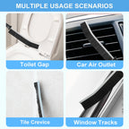10Pcs Crevice Cleaning Brush Set with Scraper, Hard Bristle Cleaning Supplies for Kitchen, Bathroom, Corner, Sink, Cup, Teapot, Bottle