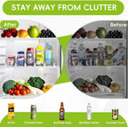 Soda Can Dispenser for Refrigerator,Self-Pushing Drink Organizer for Fridge, Width Adjustable Fridge Organization, Beer Pop Can Water Bottle Drink Dispenser for Fridge (15.1" D) White (5 Row, White)