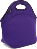 FlowFly Neoprene Kids Lunch box Insulated Soft Bag Mini Cooler Thermal Meal Tote Kit for Boys, Girls,Men,Women,School,Work, Office, Purple