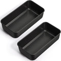 P&P CHEF Loaf Pan Set, 9 x 5 Inch Bread Pans, Stainless Steel Loaf Toast Baking Pans For Bread Meatloaf Lasagna Cake, Healthy & Non Toxic, Oven & Dishwasher Safe,(Black, 2Pcs)