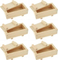JapanBargain 3131, Wooden Rectangular Oshizushi Sushi Press Mold Maker Rice Mold, 7x4 inch, 6 Pack