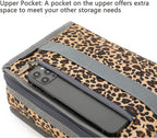 FlowFly Small Insulated Lunch box Portable Soft Bag Mini Cooler Thermal Meal Tote Kit with Handle for Work & School, Leopard